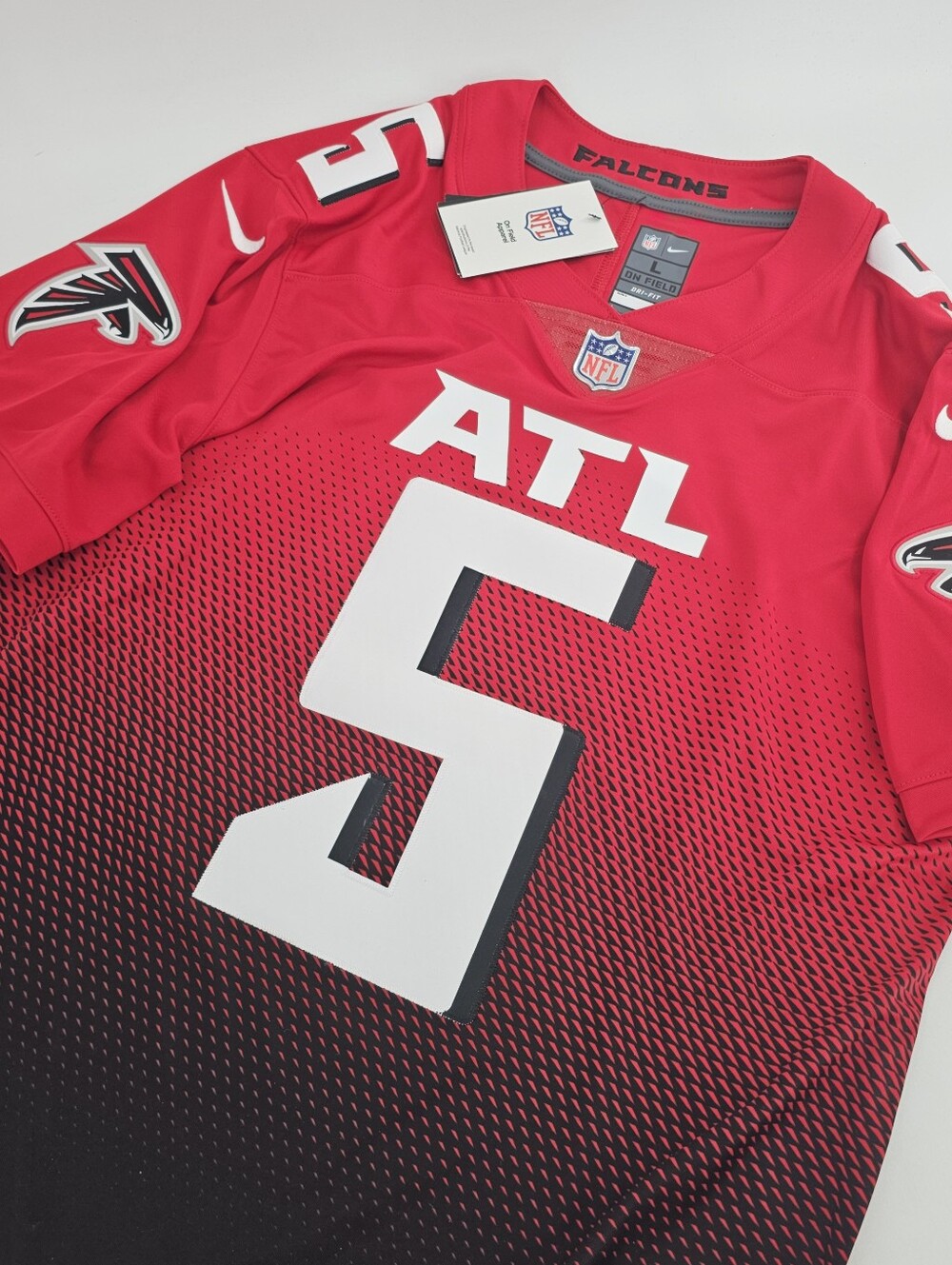 Nike Football NFL On-Field Dri-Fit Atlanta Falcons #5 Drake London Jersey